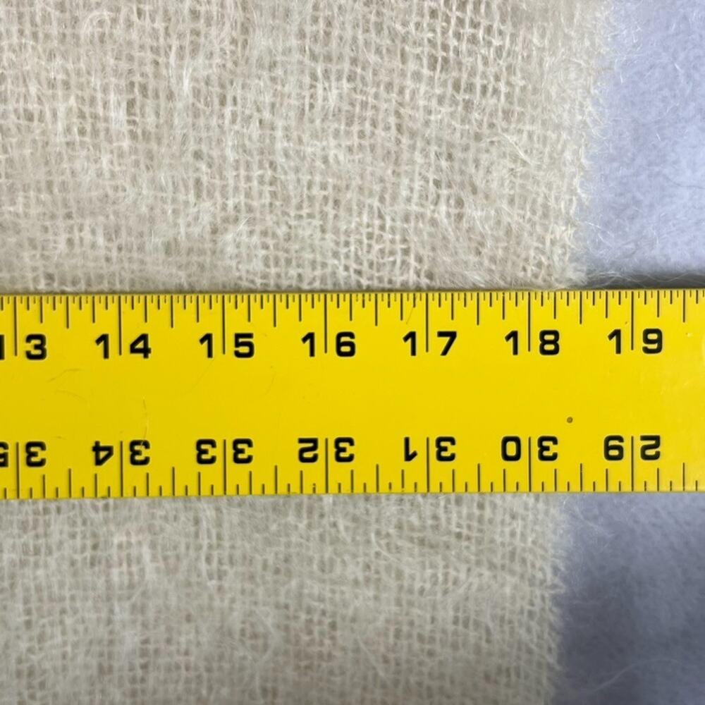 Unbranded Luxurious Rectangle Thin Open Knit Soft Mohair Fringe Scarf 68"x18" - Picture 8 of 9